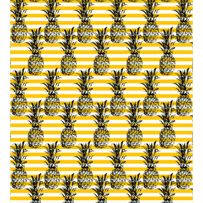 Modern Pineapple Motif Duvet Cover Set