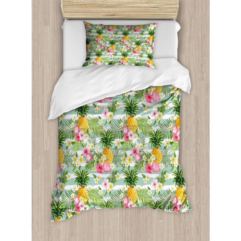 Tropical Plants Botany Duvet Cover Set