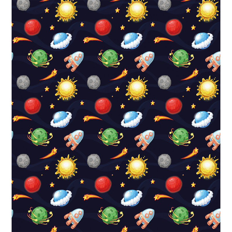 Cosmos with Sun Planets Duvet Cover Set