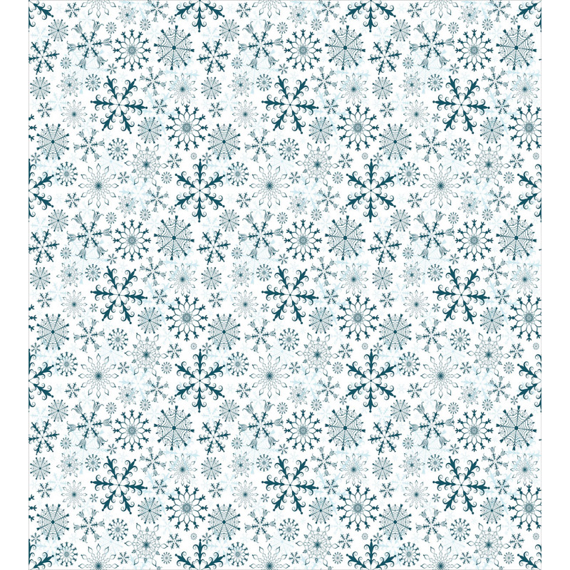 Merry Xmas Snowflakes Duvet Cover Set