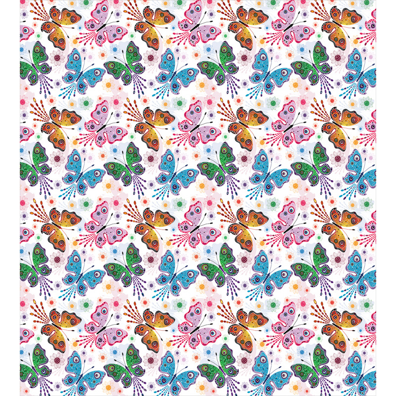 Floral Vibrant Ethnic Duvet Cover Set