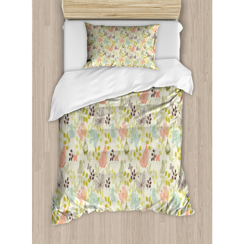 Vintage Soft Floral Duvet Cover Set