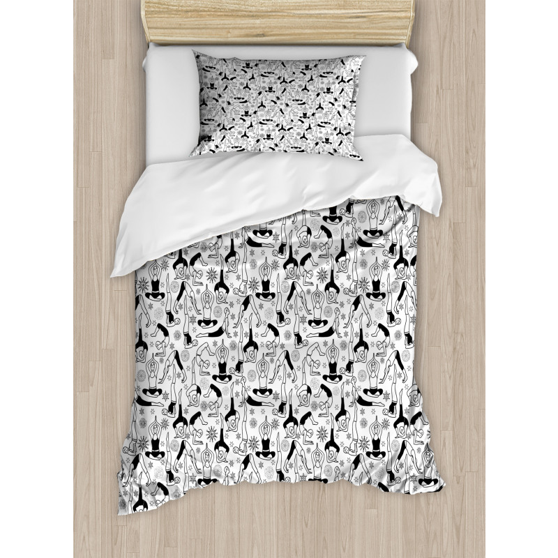 Monochrome Meditation Duvet Cover Set