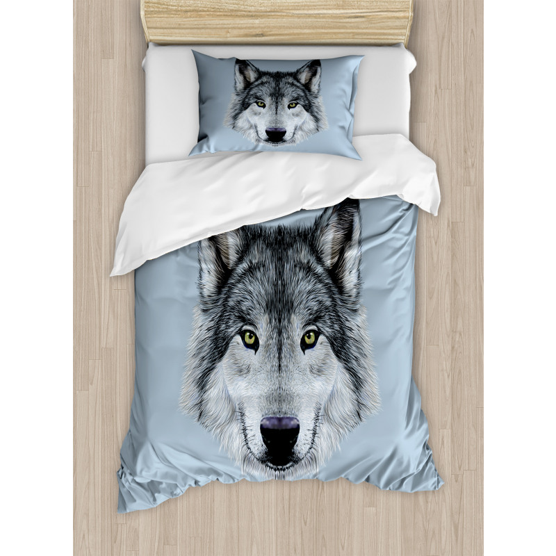 Detailed Canine Expression Duvet Cover Set