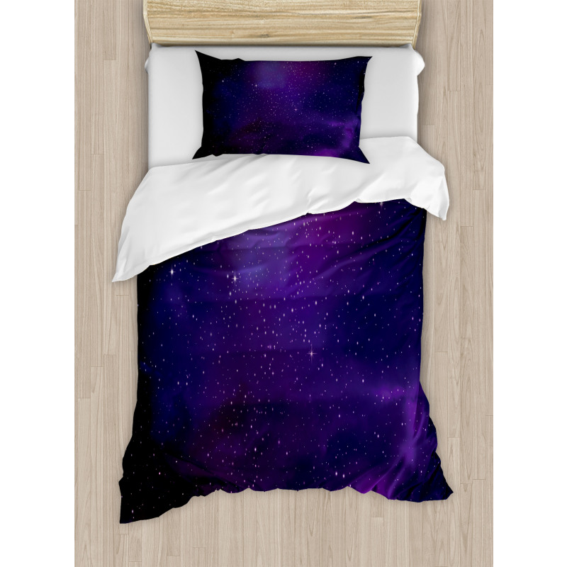 Galaxy Themed Nebula Star Duvet Cover Set