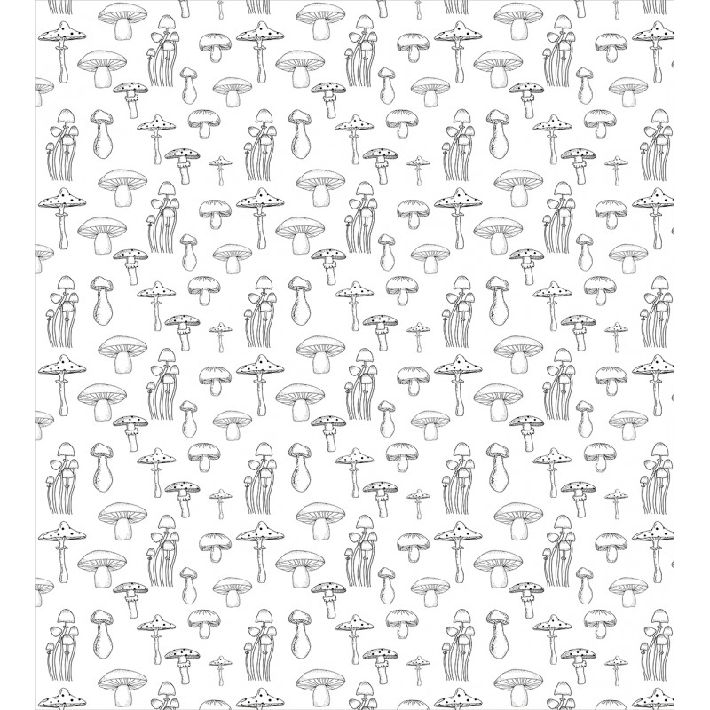 Monochrome Doodle Art Duvet Cover Set