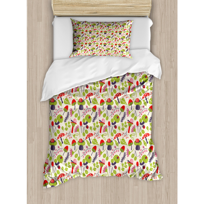 Ladybird Flower Snail Duvet Cover Set