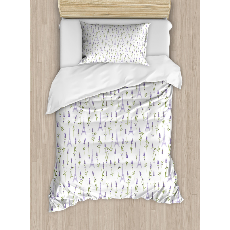 Lavender Flora Spring Duvet Cover Set