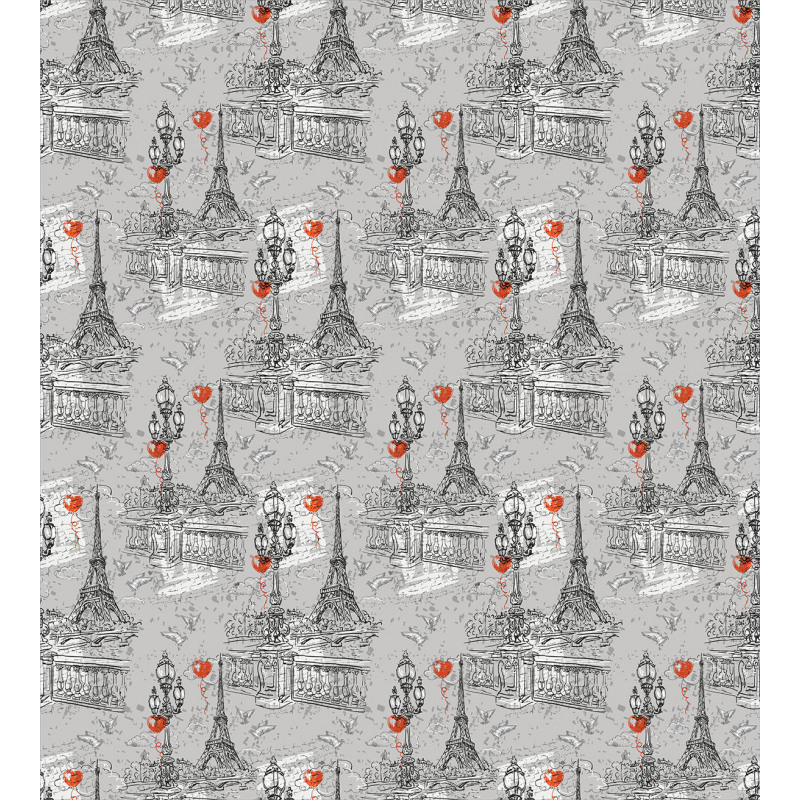 River Seine and Doves Duvet Cover Set