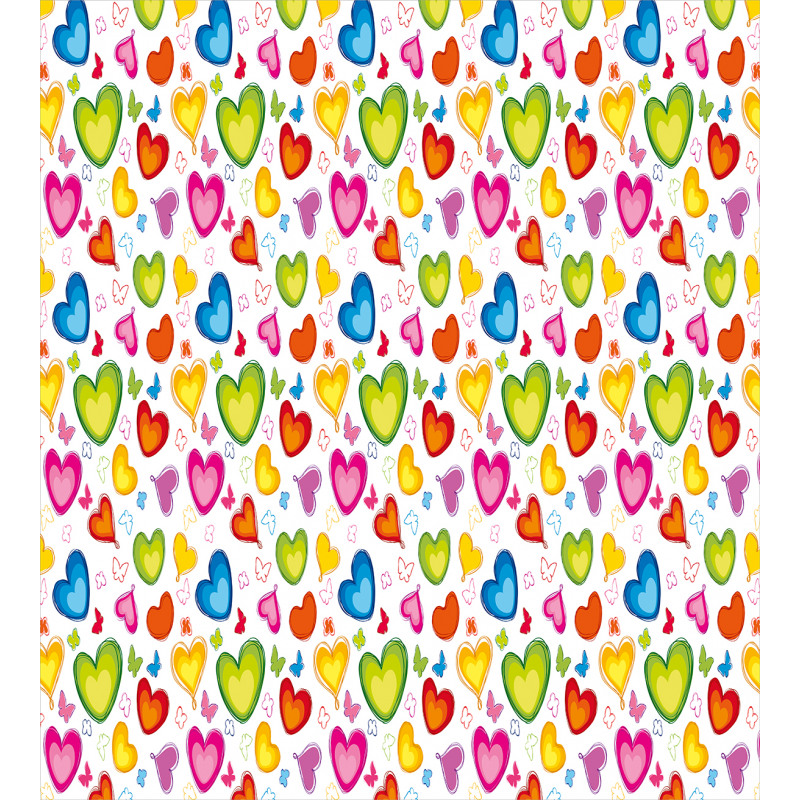 Colorful Butterflies Happy Duvet Cover Set