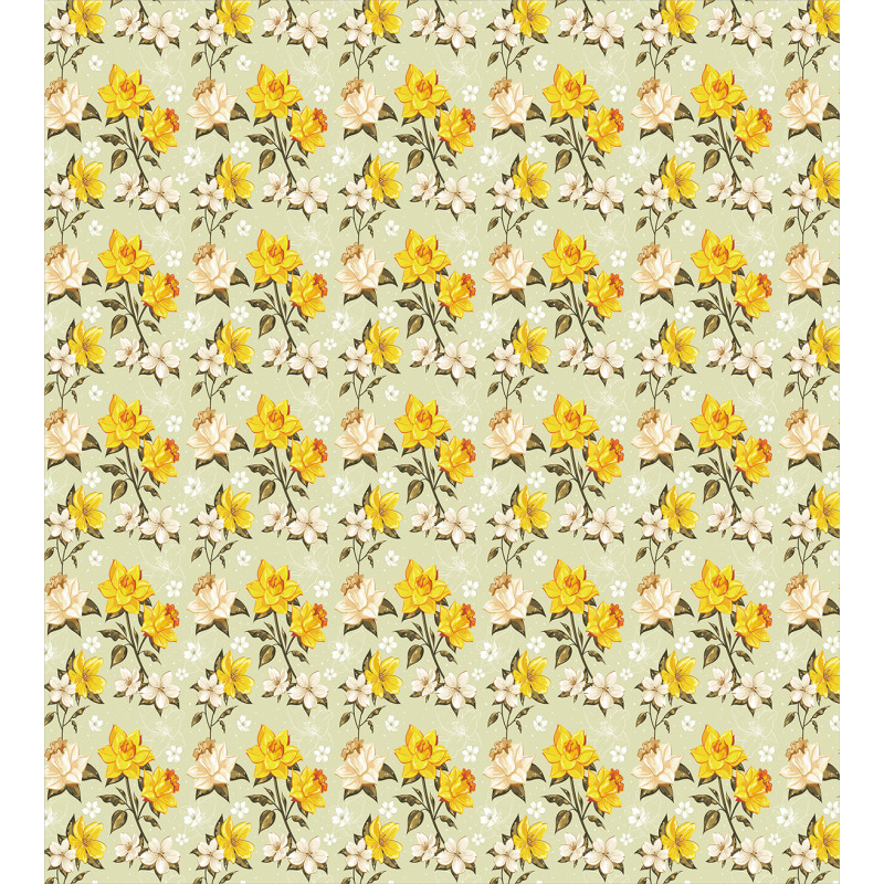 Narcissus Wildflowers Duvet Cover Set