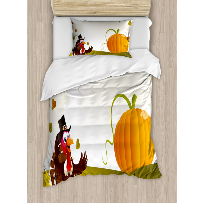 Happy Pilgrim Theme Duvet Cover Set