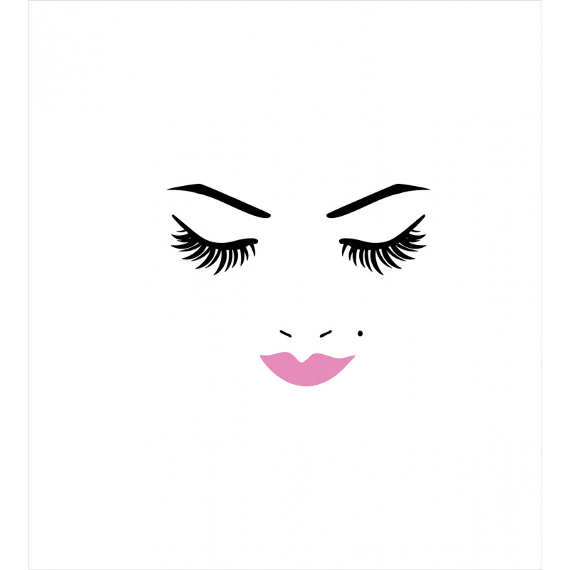 Pink Lips Makeup Beauty Duvet Cover Set
