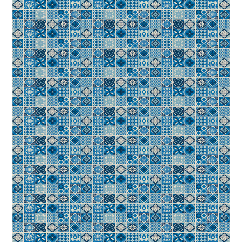 Grid Ornamental Squares Duvet Cover Set