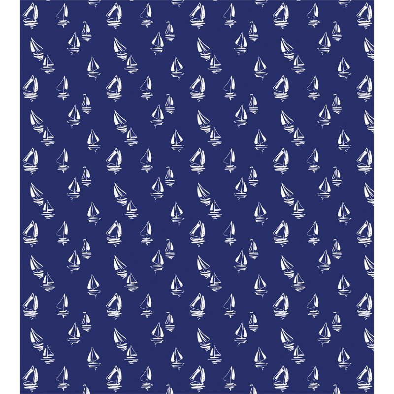 Sailing Yacht Doodle Duvet Cover Set