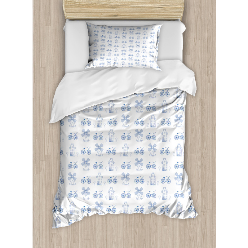 Dutch Ornament Drawings Duvet Cover Set