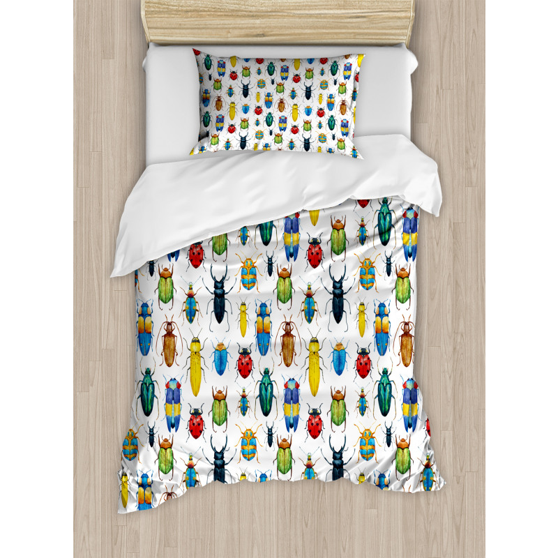 Colorful Insects Duvet Cover Set