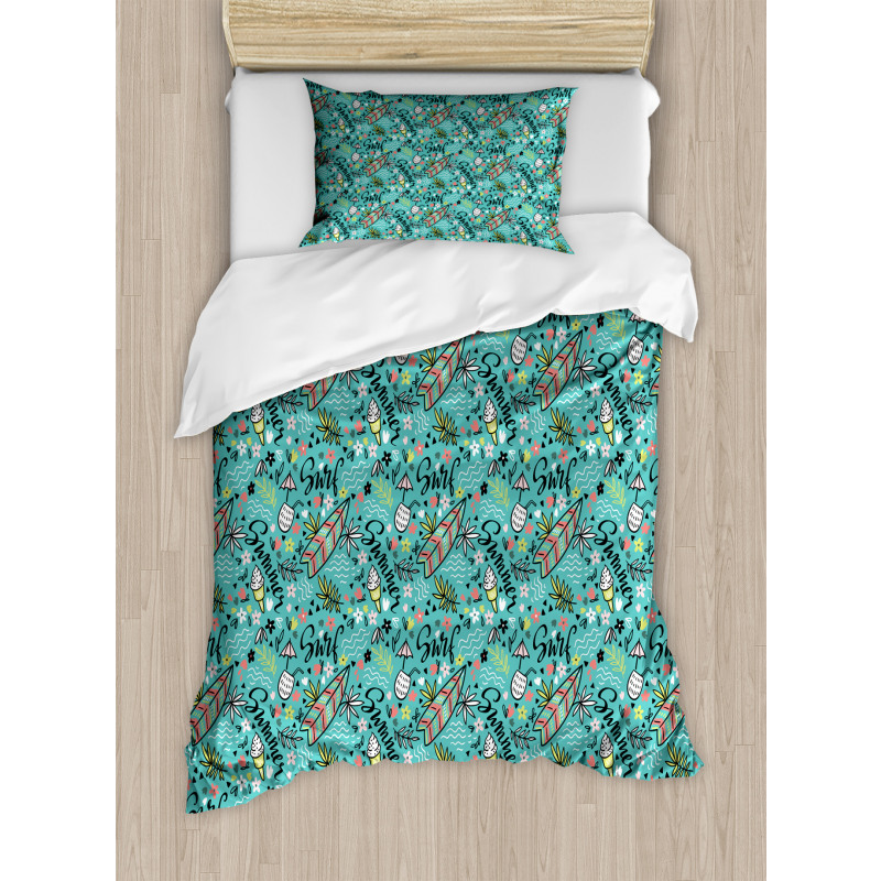 Tropic Floral Design Duvet Cover Set