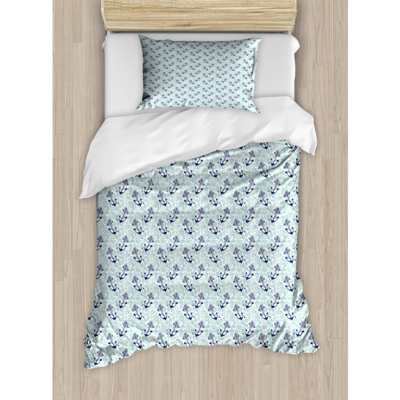 Ocean Drop Navy Rope Duvet Cover Set