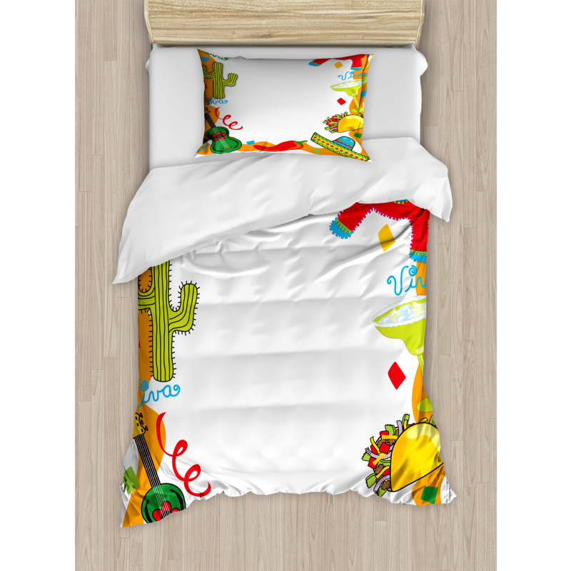 Cartoon Party Items Duvet Cover Set