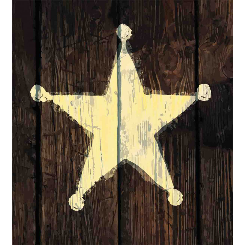 Rustic Wooden Lone Star Duvet Cover Set