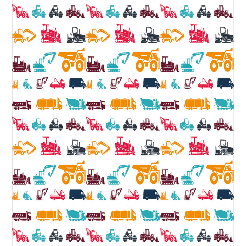 Colorful Trucks Duvet Cover Set