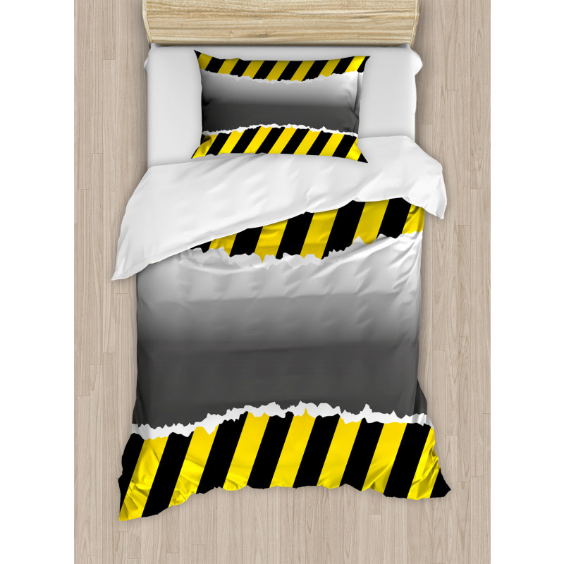 Work Site Caution Duvet Cover Set