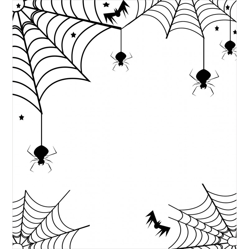Spiders Bats Cobweb Duvet Cover Set