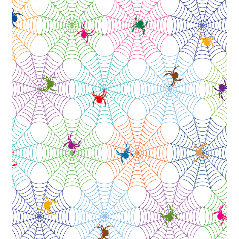 Colorful Networks Duvet Cover Set