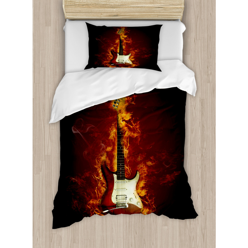 Instrument in Flames Duvet Cover Set