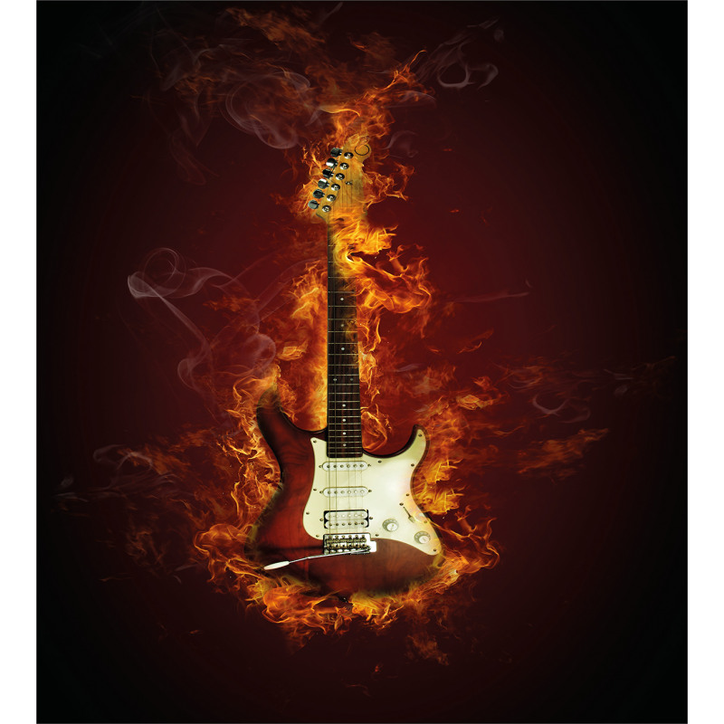 Instrument in Flames Duvet Cover Set