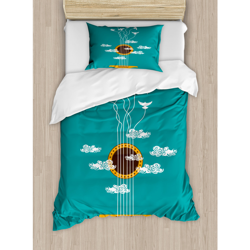 Musical Freedom Bird Duvet Cover Set