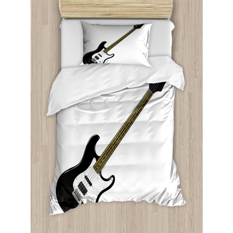 4 String Bass Music Duvet Cover Set