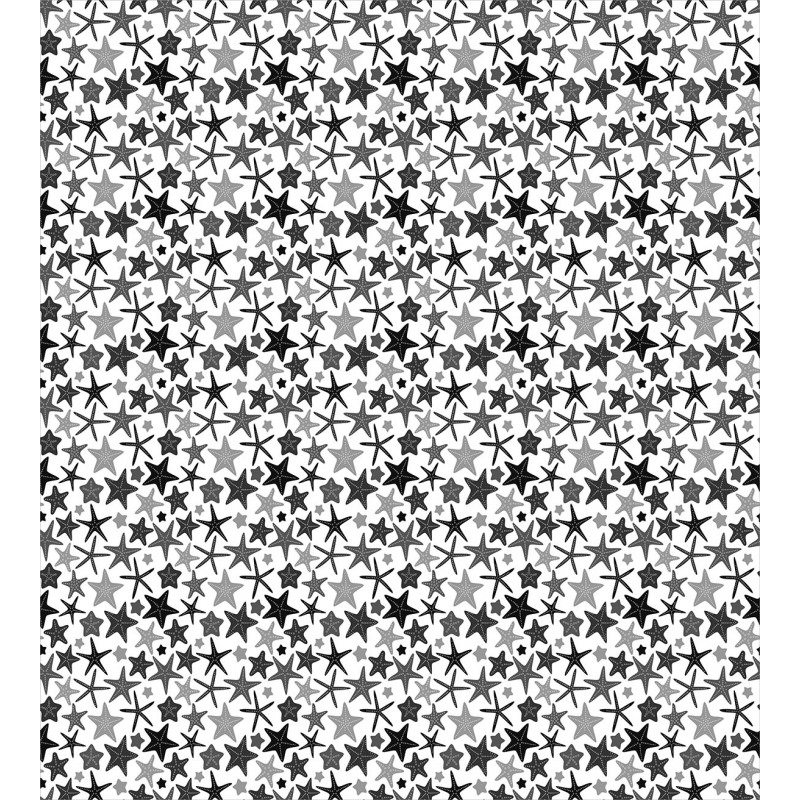 Monochrome Starfish Duvet Cover Set