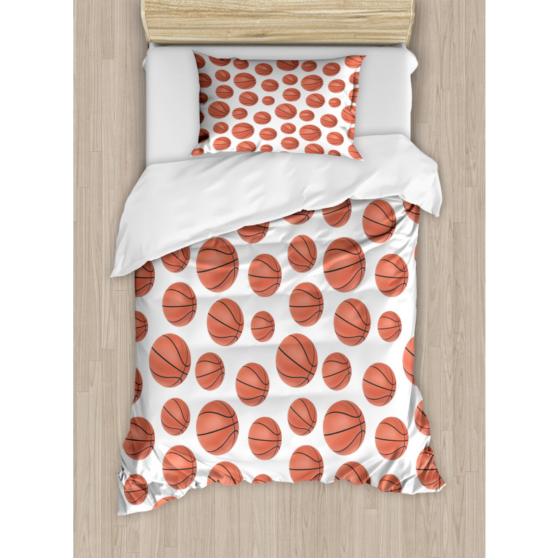 Realistic Style Ball Duvet Cover Set