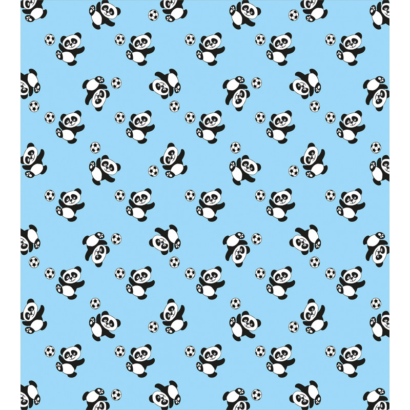 Panda Kicking Ball Duvet Cover Set
