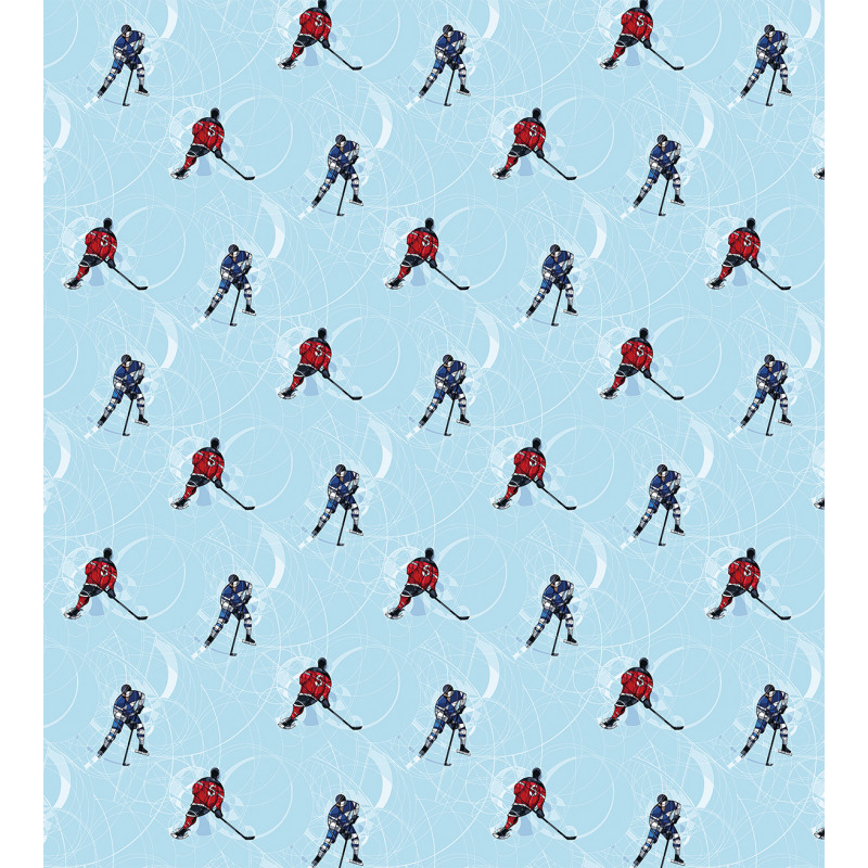Ice Hockey Pattern Winter Duvet Cover Set