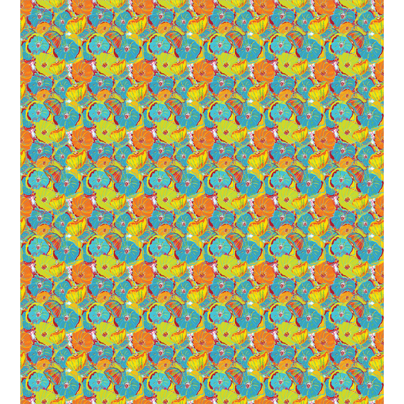 Ornamental Floral Pattern Duvet Cover Set
