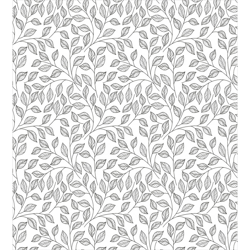 Monochrome Floral Rustic Duvet Cover Set