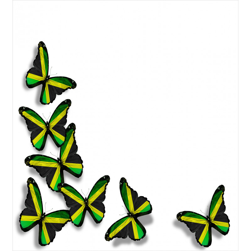Butterflies with Flag Duvet Cover Set