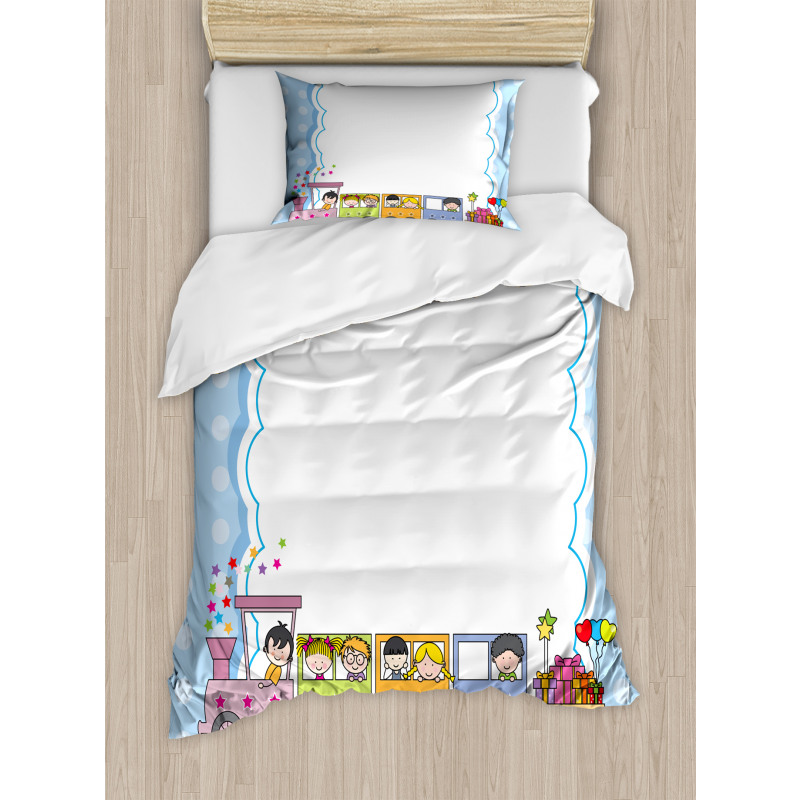 Train Children Duvet Cover Set