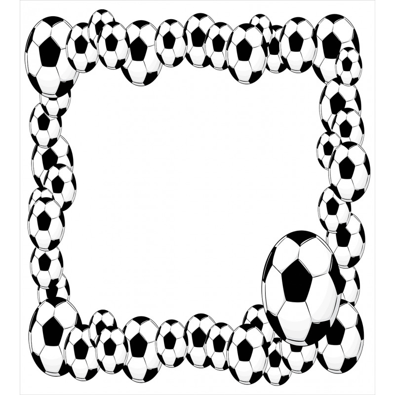 Football Frame Pattern Duvet Cover Set