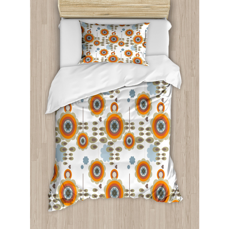 Floral Abstract Petals Art Duvet Cover Set