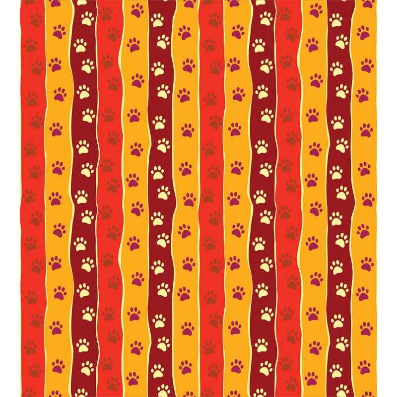 Cat Dog Paw Trace Pattern Duvet Cover Set