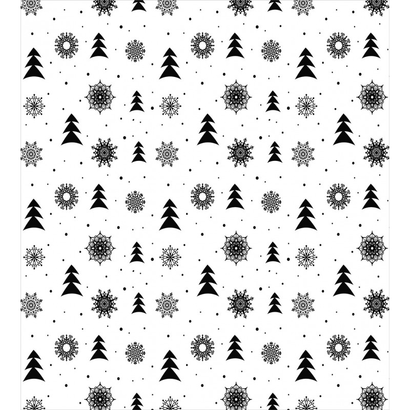 Xmas Pine Trees Holiday Duvet Cover Set