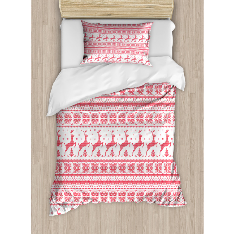 Winter Time Reindeers Duvet Cover Set