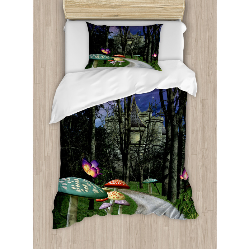 Enchanted Forest Castle Duvet Cover Set