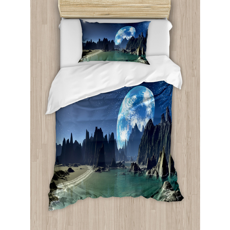 Earth from Alien Shores Duvet Cover Set