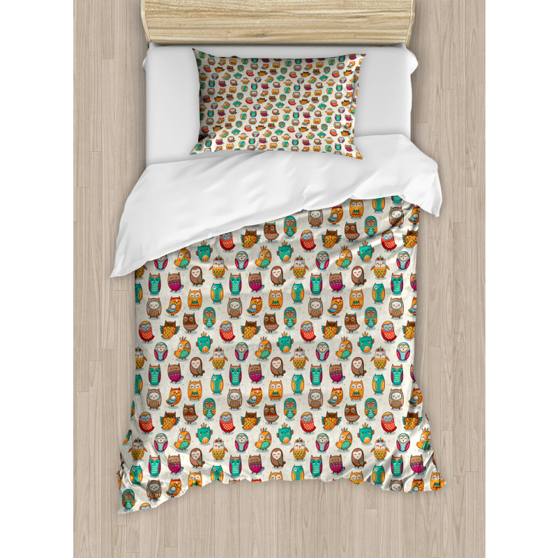 Cheerful Cartoon Native Duvet Cover Set