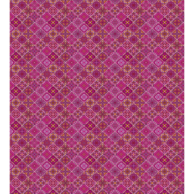 Checkered Pink Duvet Cover Set